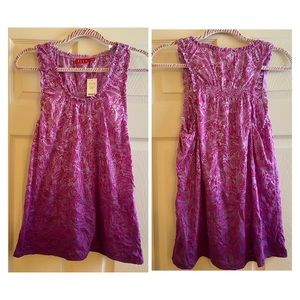 NWT Elle Racerback Purple and Pink Tank Top